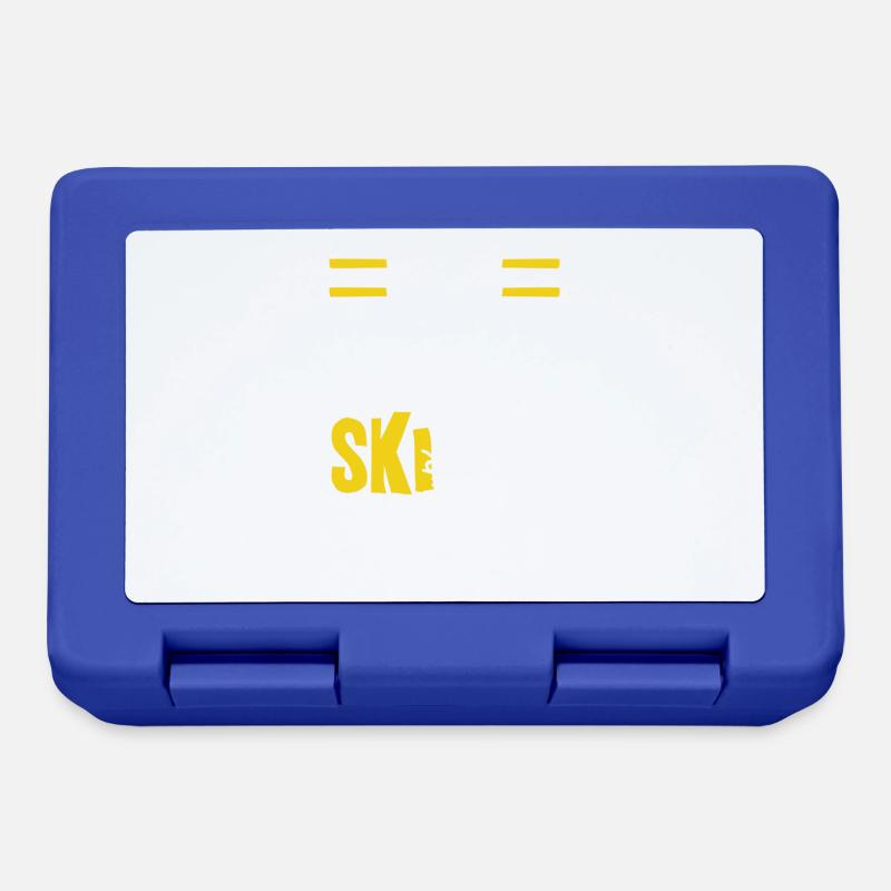 Eat Sleep Ski Repeat - Lunchbox - royal blue