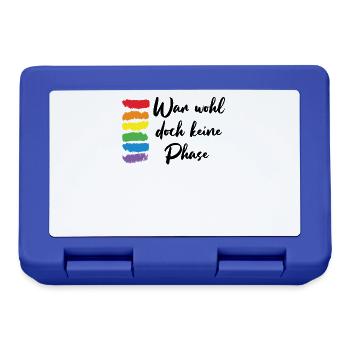 War wohl doch keine Phase LGBT Geschenk - Brotdose - Royalblau - Vorne
