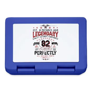 Vintage Legendary - Aged perfectly 82nd birthday - Lunchbox - royal blue - Front