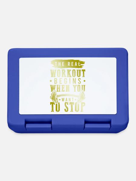 workout fitness - Brotdose - Royalblau