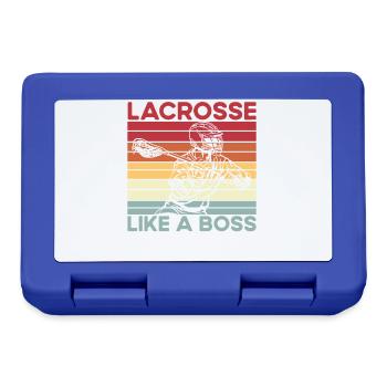Lacrosse like a Boss - Lunchbox - royal blue - Front