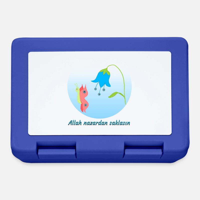 Nazar Evil Eye Protective Amulet Butterfly - Lunchbox - royal blue