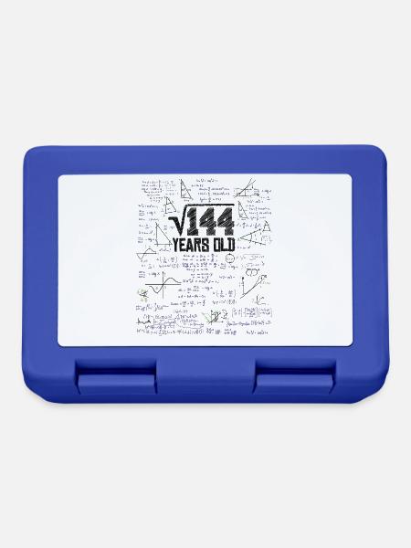 Quadratwurzel von 144 Mathe Nerd 12. Geburtstag - Brotdose - Royalblau