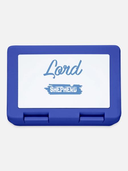 bibel spruch hirte - Brotdose - Royalblau