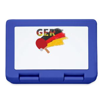 Allemagne Tennis de table - Boîte à goûter - bleu royal - Devant