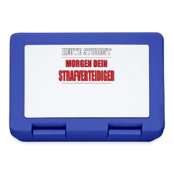 Lustiger Spruch Nerd für Studenten - Brotdose - Royalblau - Vorne