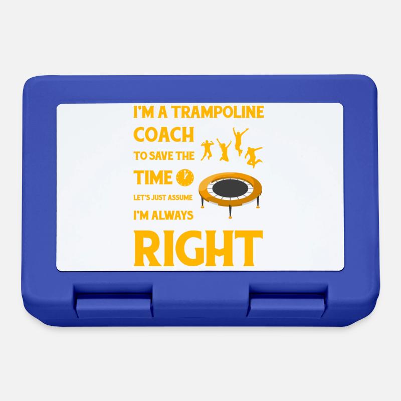 Trampolin-Trainer - Brotdose - Royalblau