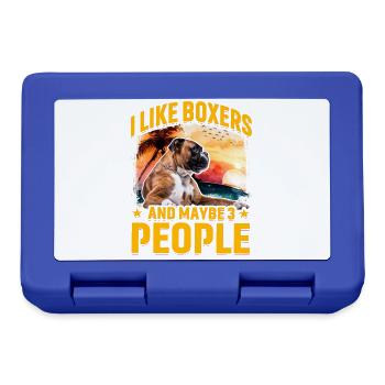 I like Boxers and maybe 3 People - Lunchbox - royal blue - Front