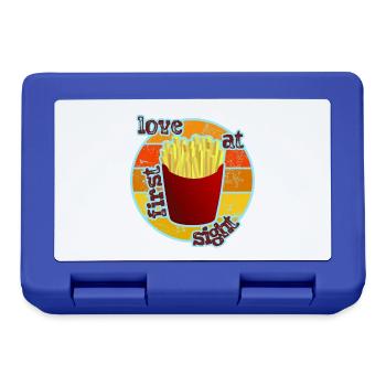 Pommes - French Fries - Brotdose - Royalblau - Vorne