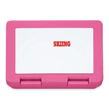 Ski accessories for skiers - Lunchbox - pink - Front