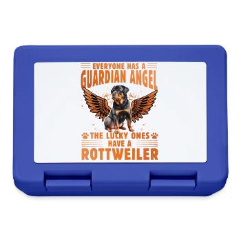 Guardian Angel Rottweiler - Lunchbox - royal blue - Front