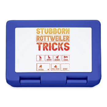 Stubborn Rottweiler Tricks - Brotdose - Royalblau - Vorne