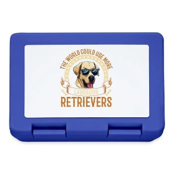 The world could use more Labrador Retrievers - Lunchbox - royal blue - Front