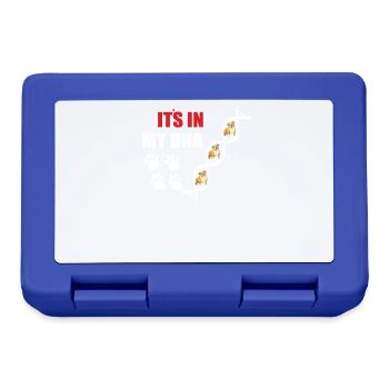 Dog Bulldog Dog Owner Gechenkidee - Lunchbox - royal blue - Front