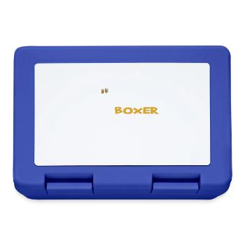 Hund Boxer Hundebesitzer Geschenkidee - Brotdose - Royalblau - Vorne