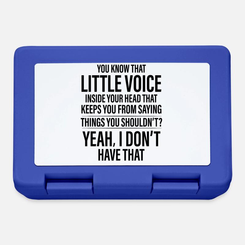 Funny Saying - Lunchbox - royal blue