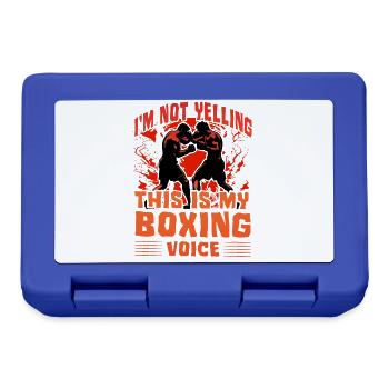 Je ne crie pas que c’est ma voix de boxe - Boîte à goûter - bleu royal - Devant