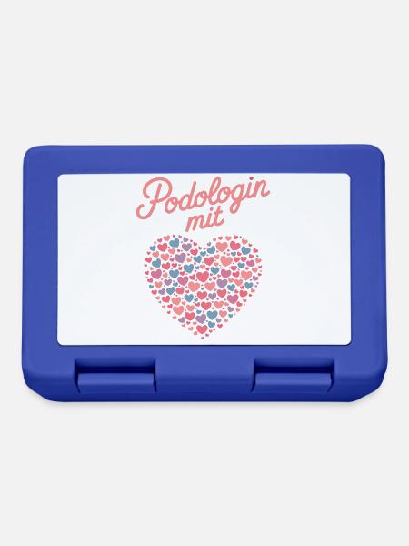 Podologin Mit Herz Fußpflege Podologin Geschenk - Brotdose - Royalblau