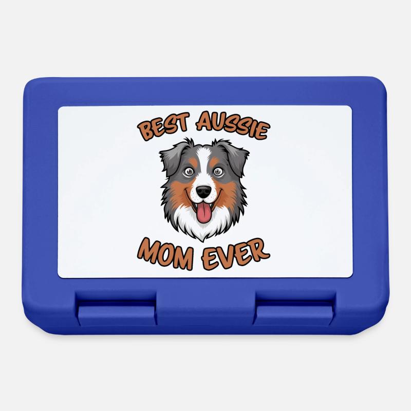 Australian Shepherd Mama Lustiges Aussie Geschenk - Brotdose - Royalblau