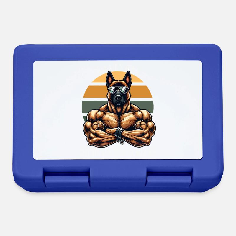Loyal jusqu’au bout Malinois musclé - Boîte à goûter - bleu royal