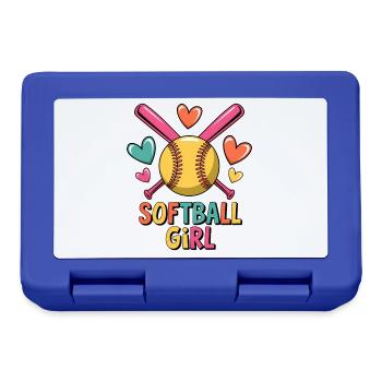 Softball Girl Mädchen Lustiges Softball Geschenk - Brotdose - Royalblau - Vorne