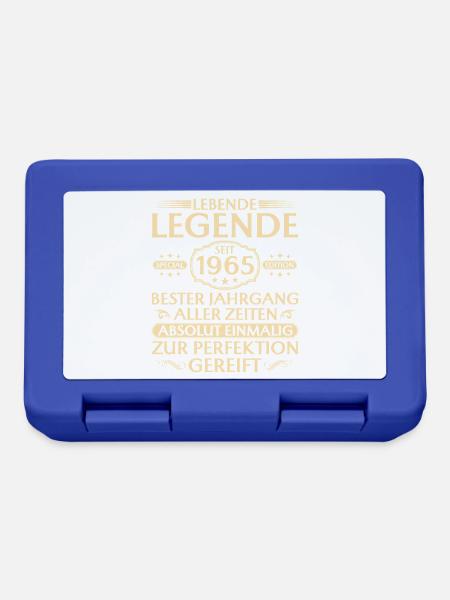60. Geburtstag - Lebende Legende seit 1965 - Brotdose - Royalblau