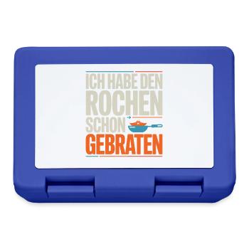 Rochen Schon Gebraten Stachelrochen Manta Rochen - Brotdose - Royalblau - Vorne
