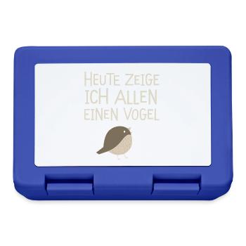  Heute Zeige Ich Allen Einen Vogel Niedlicher - Brotdose - Royalblau - Vorne