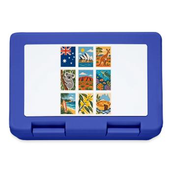 Australien Briefmarken - Brotdose - Royalblau - Vorne