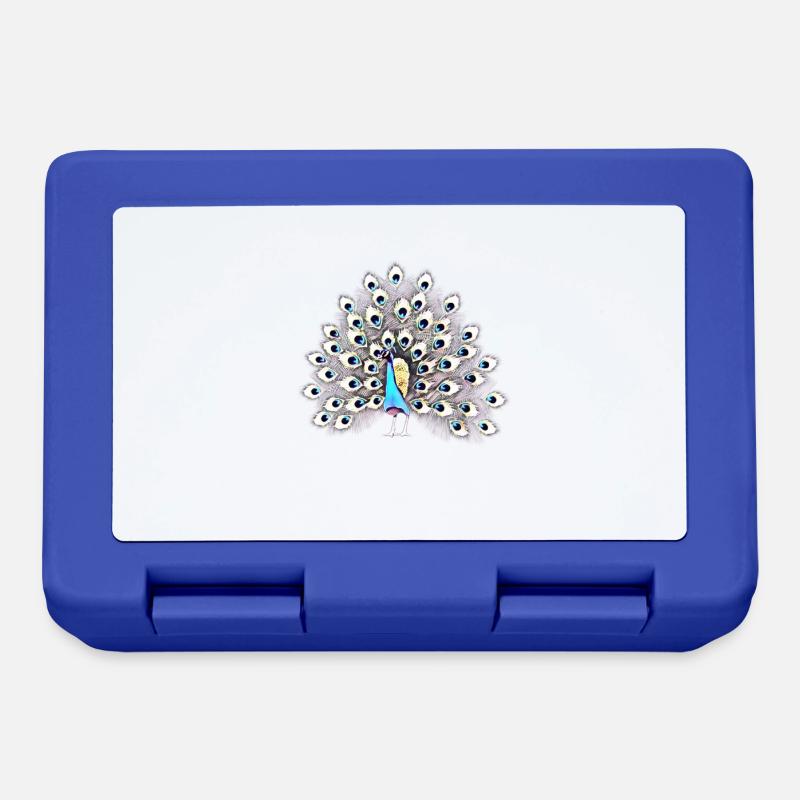 peacock - Lunchbox - royal blue