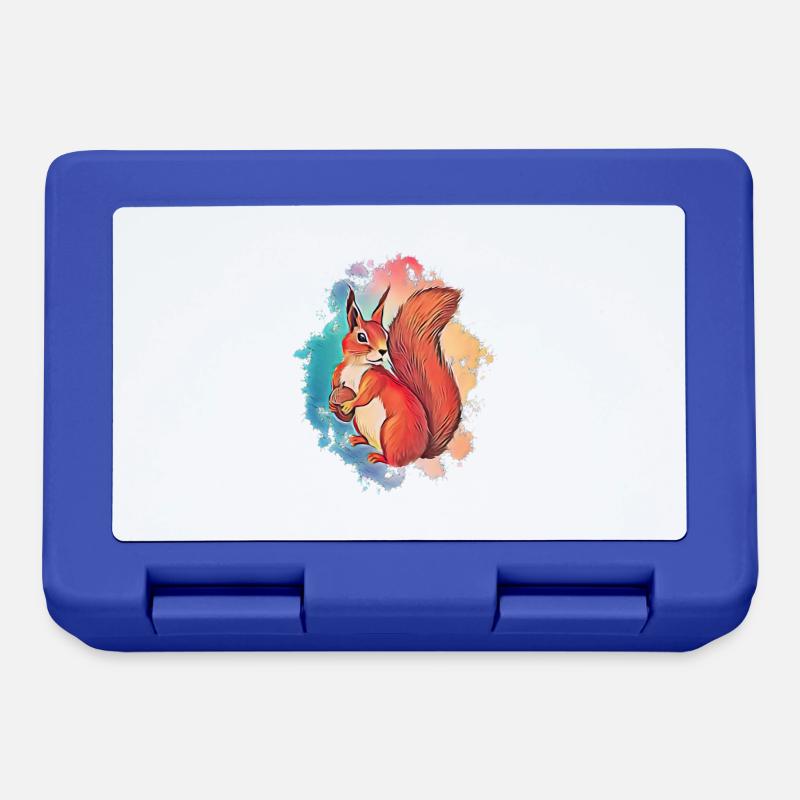 squirrel - Lunchbox - royal blue