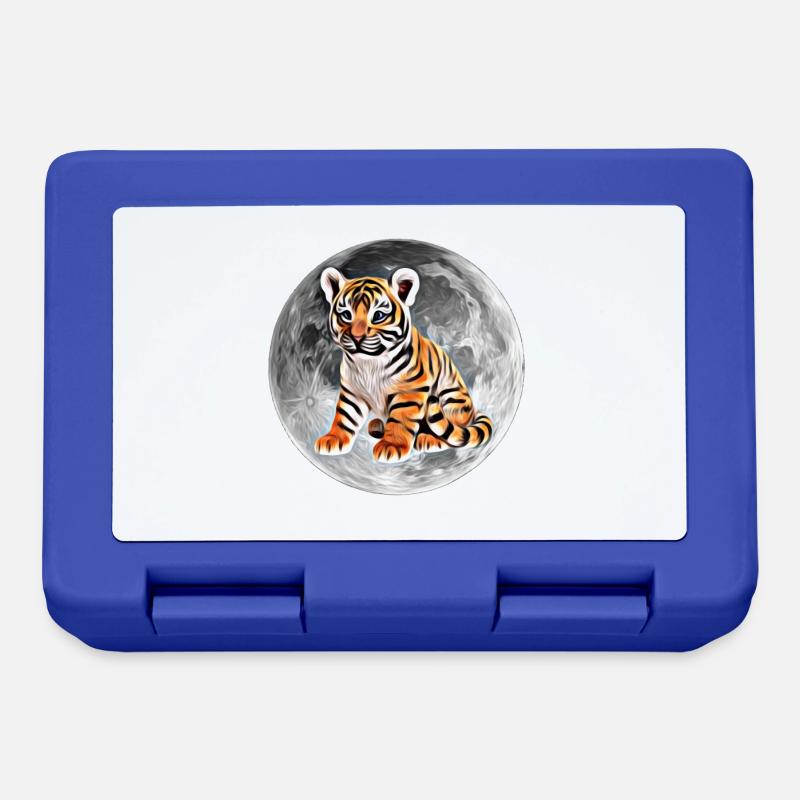 Tiger - Brotdose - Royalblau