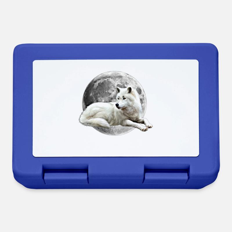 Wolf - Brotdose - Royalblau