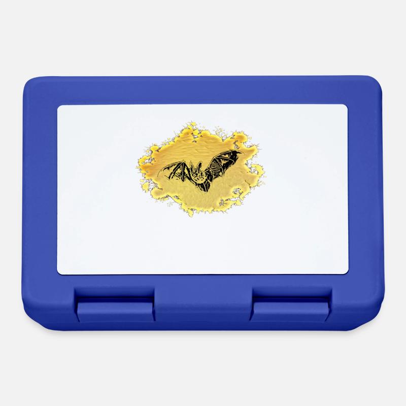 bat - Lunchbox - royal blue
