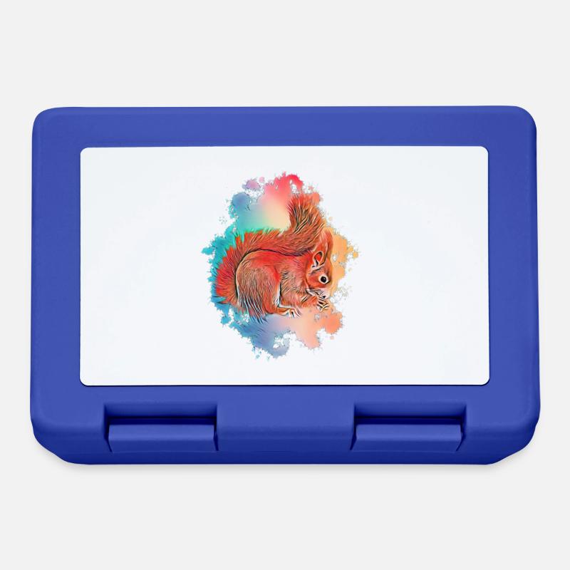 squirrel - Lunchbox - royal blue