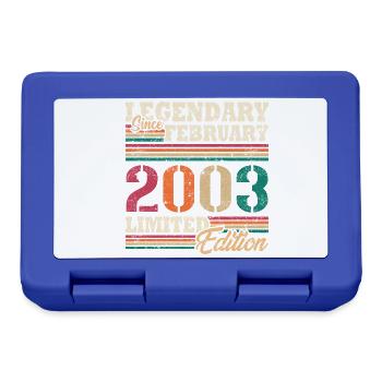 Légendaire Février 2003 édition limitée - Boîte à goûter - bleu royal - Devant