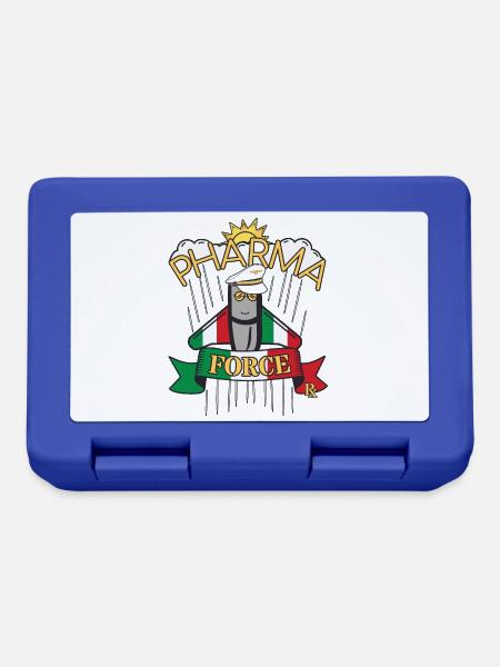 Apotheke Italien Pharma Force - Brotdose - Royalblau