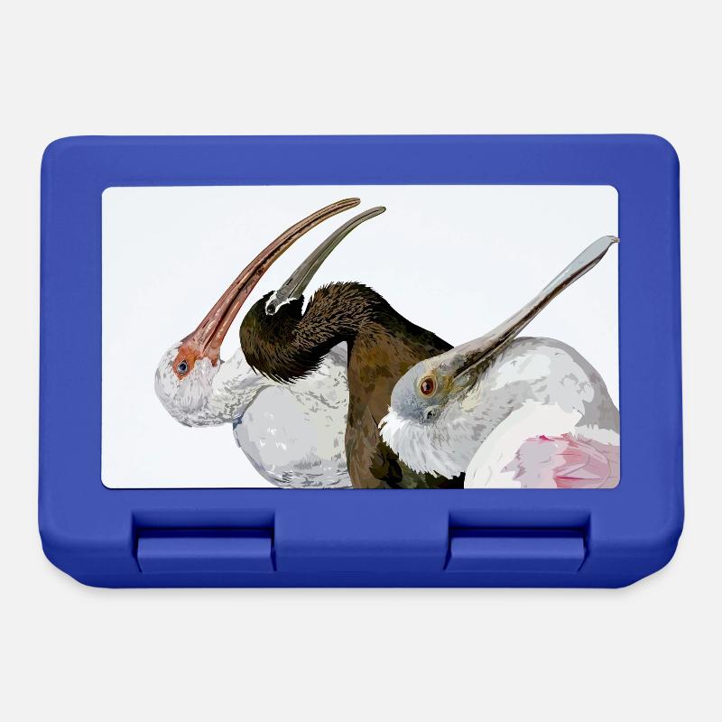 Ibis et spatule - Boîte à goûter - bleu royal