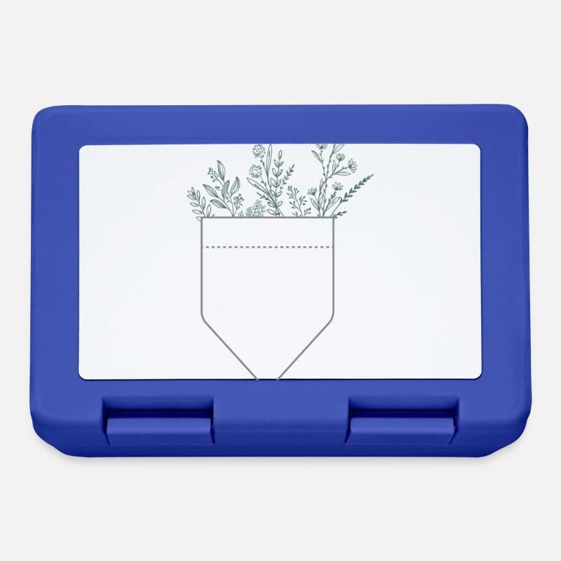 Plantes de poche - Boîte à goûter - bleu royal
