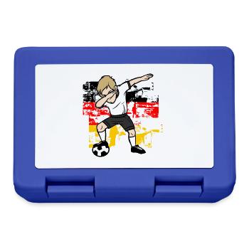 Germany Flagg Dab Football Dabbing Footballer - Lunchbox - royal blue - Front