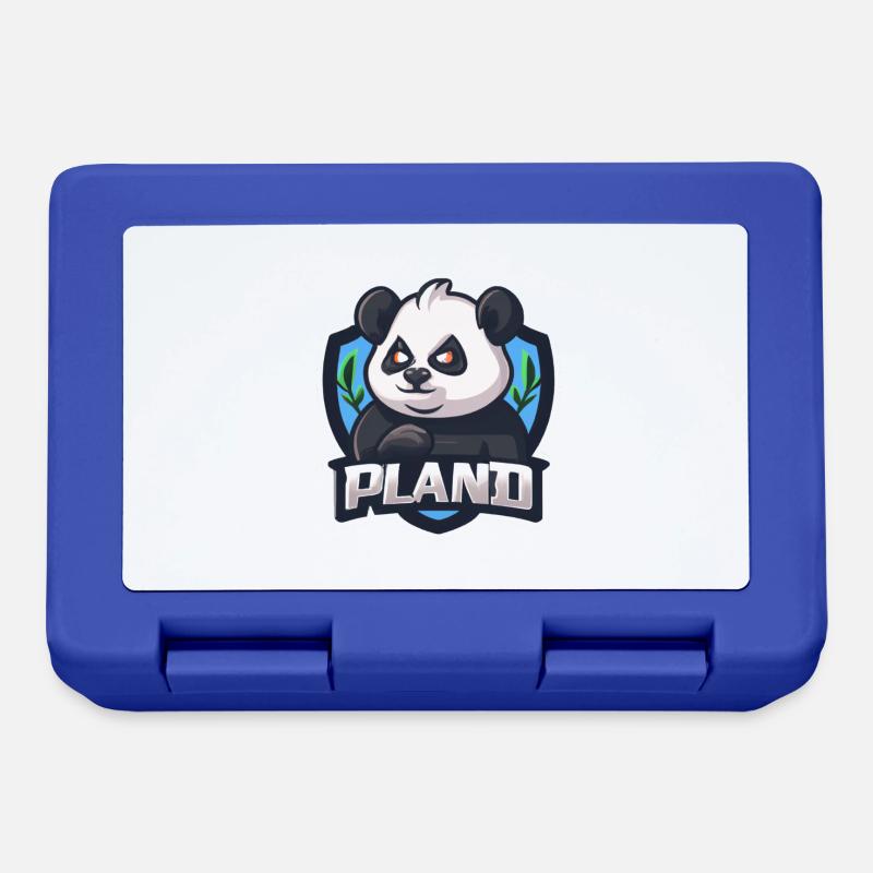 PLAND, der dunkle 🐼 Panda - Brotdose - Royalblau