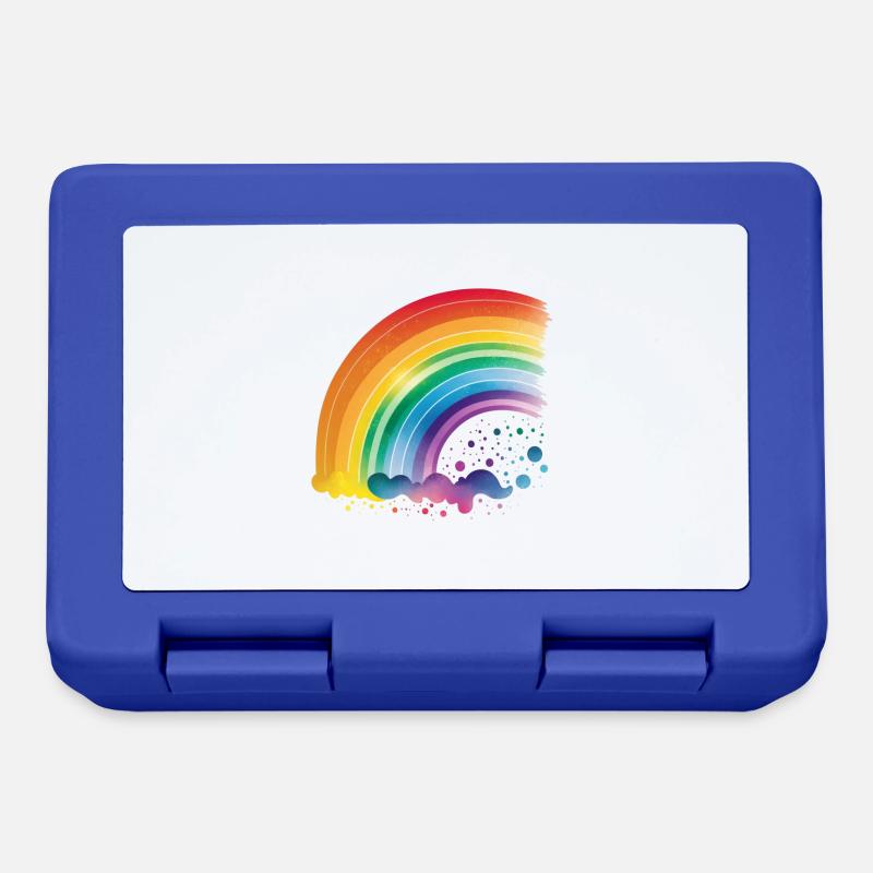 Regenbogen halbrund - Brotdose - Royalblau