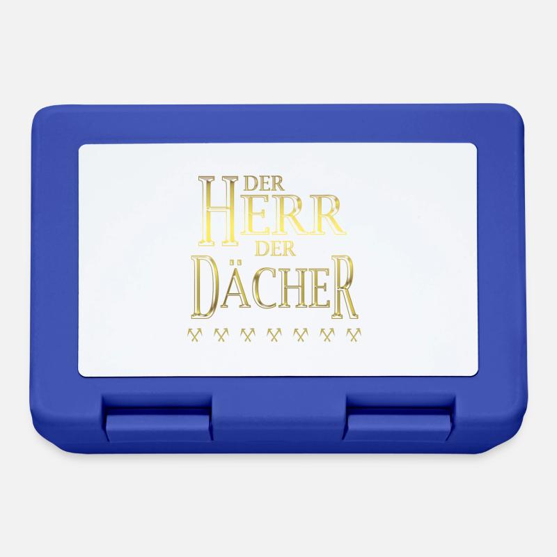 DER HERR DER DÄCHER gold - Brotdose - Royalblau