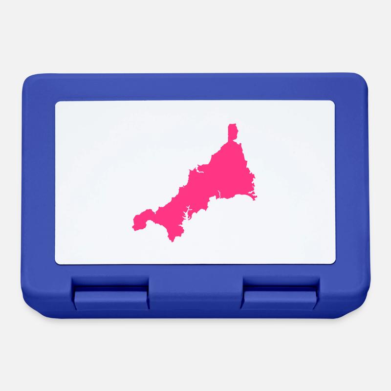 Cornwall UK County - Lunchbox - royal blue