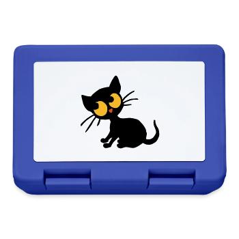 Chaton Georgie - Boîte à goûter - bleu royal - Devant