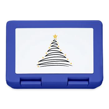 fir tree christmas tree fir star merry chris - Lunchbox - royal blue - Front