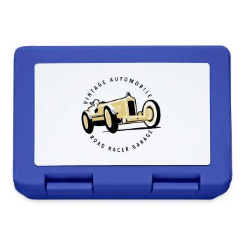 Car garage - Boîte à goûter - bleu royal - Devant
