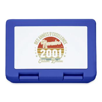 Des Années D'excellence Novembre 2001 Cadeau - Boîte à goûter - bleu royal - Devant