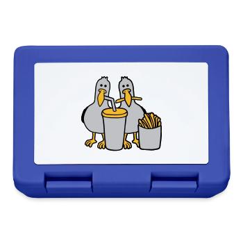 Fast food stolen seagulls - Lunchbox - royal blue - Front