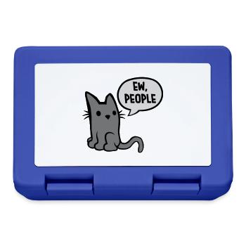 ew people cat pet - Lunchbox - royal blue - Front
